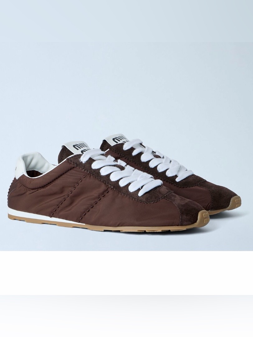 Miu Miu Plume Technical Fabric Sneakers
